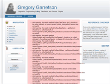 Tablet Screenshot of garretson.info